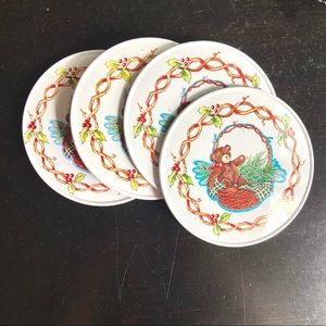 ♥️ Holiday Bear Coasters 🧸🎄 (Set of 4)